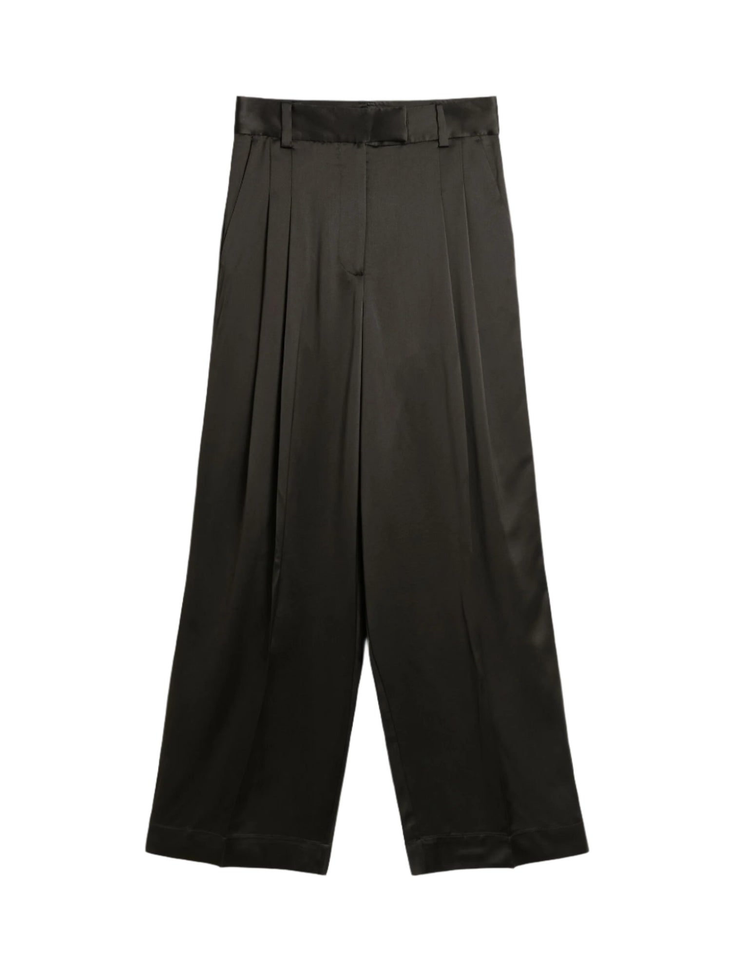 CYMBARIA satin pants, black