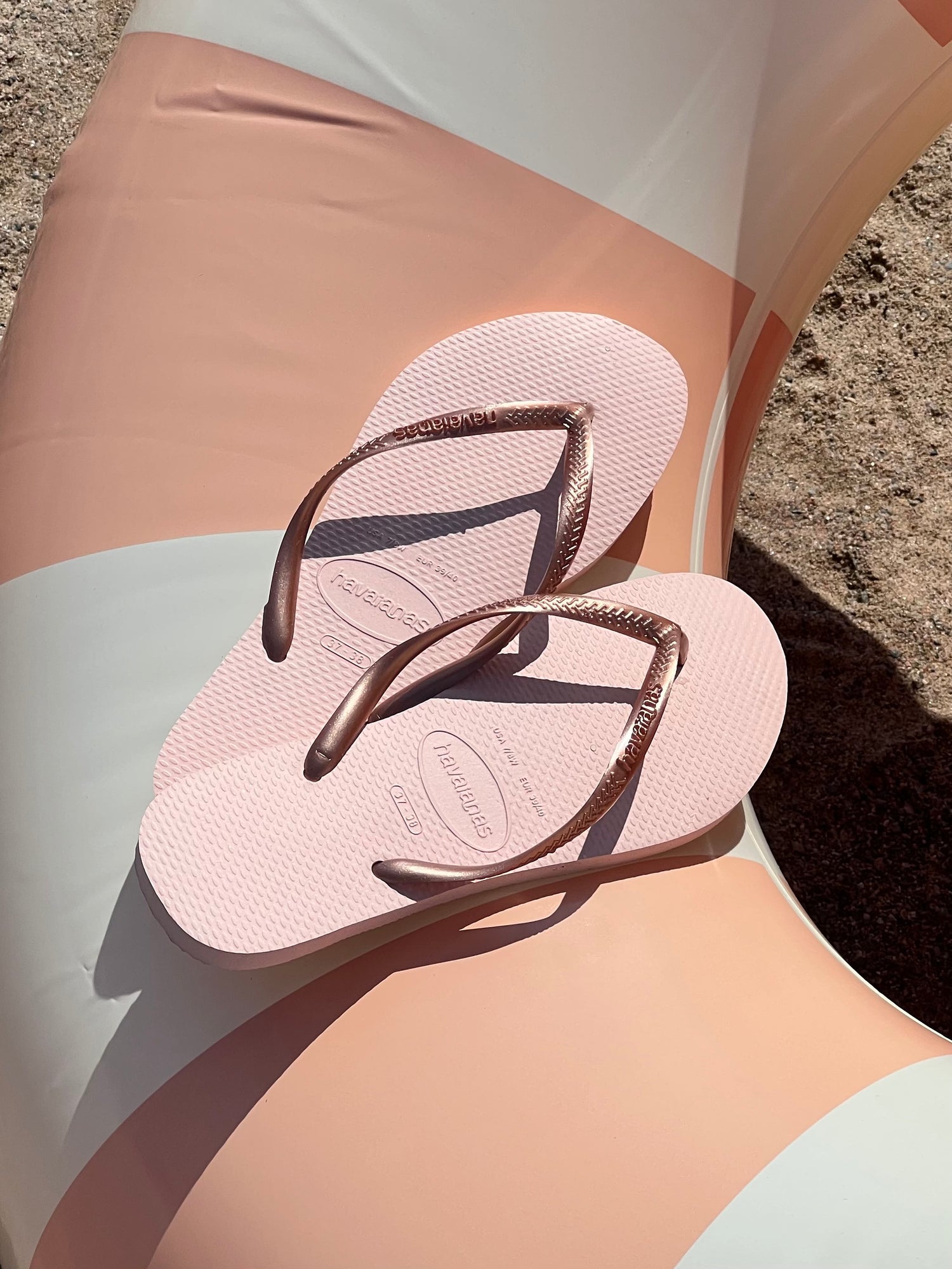 Slim flip-flops, balet rose
