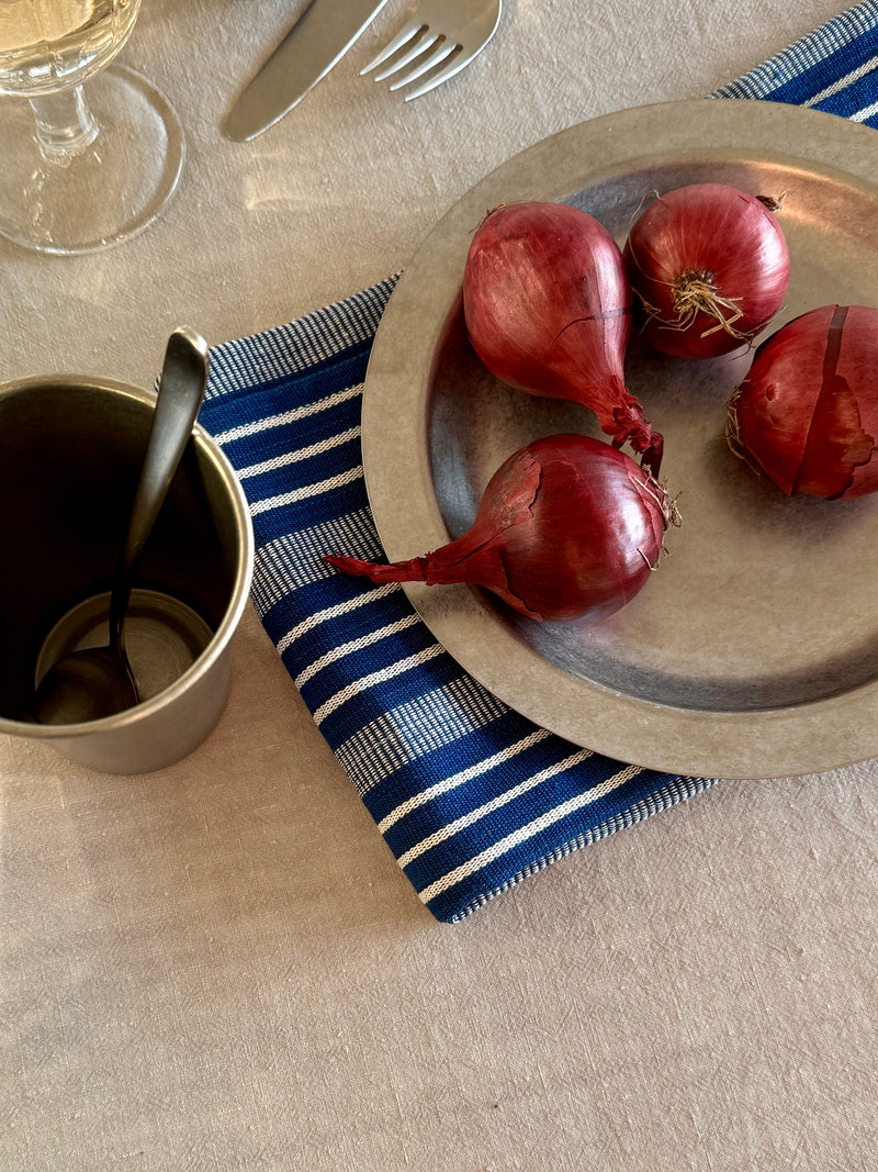 Cotton Kitchen Towel no 5, dark blue