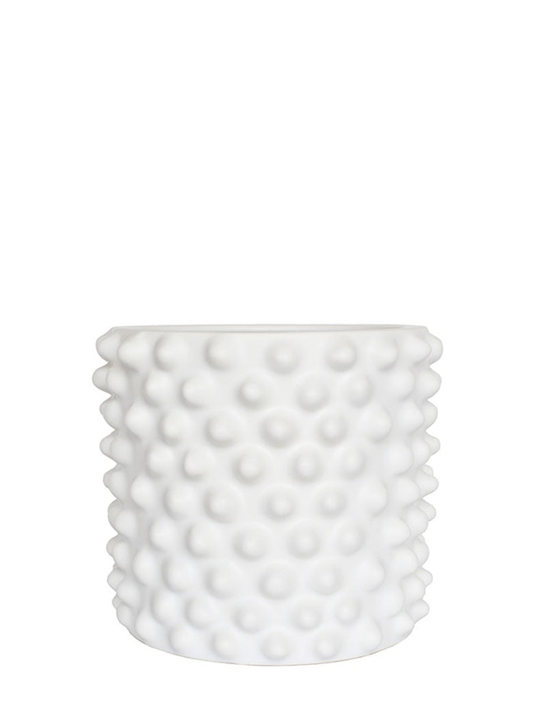 Cloudy flower pot small, white