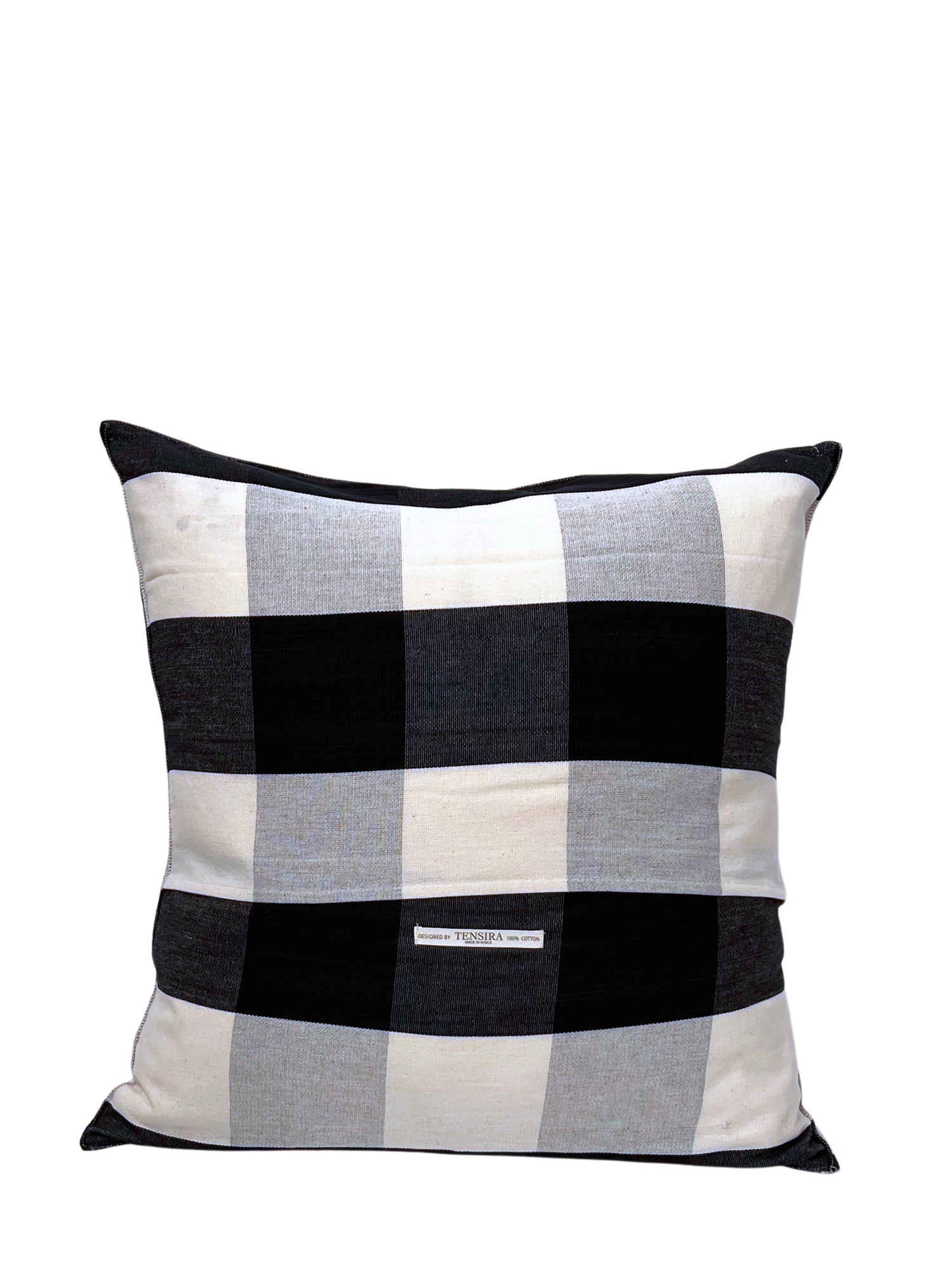 Cushion cover (50x50cm), Black/Off-white