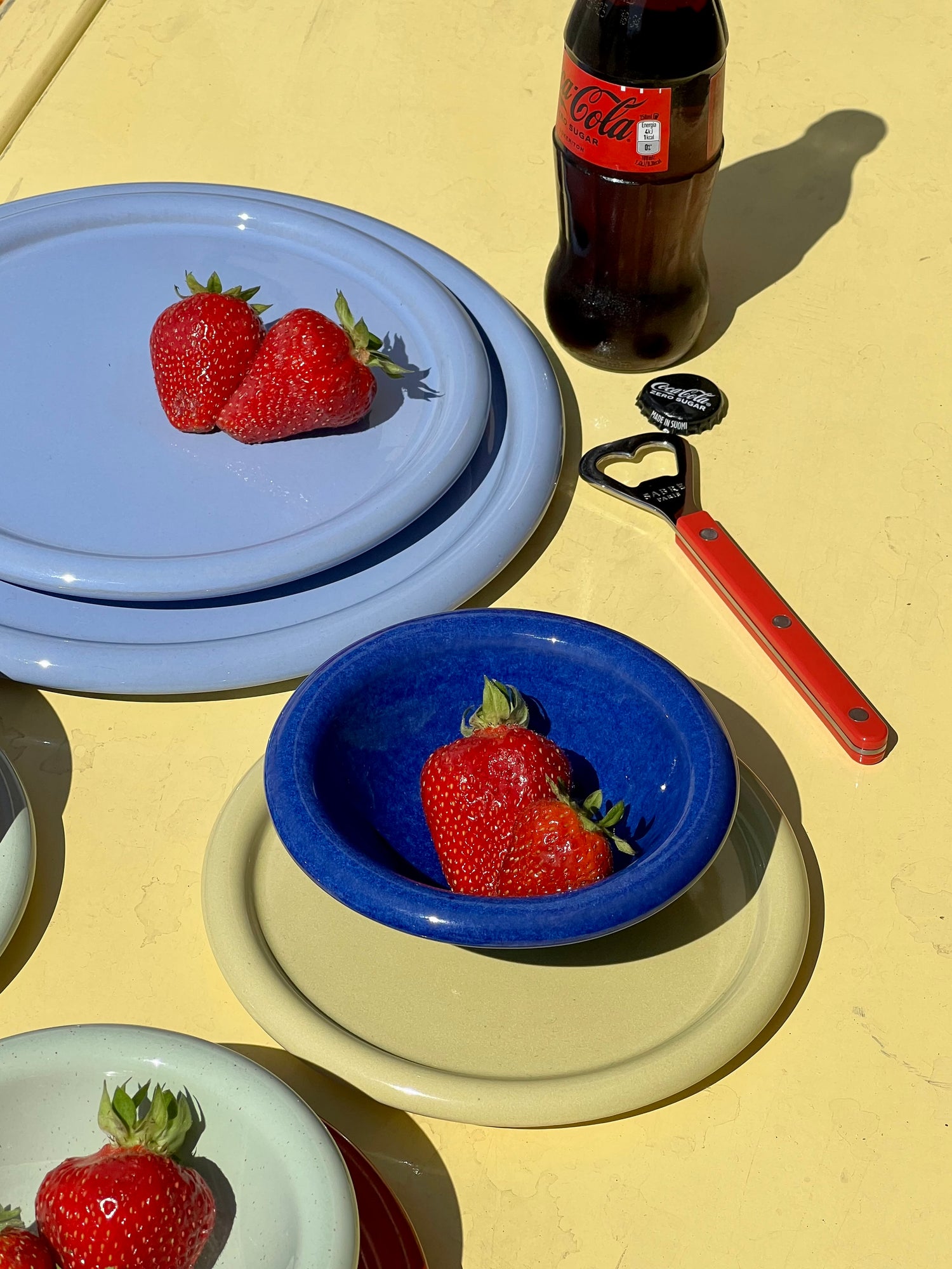 Porto small plate, light blue