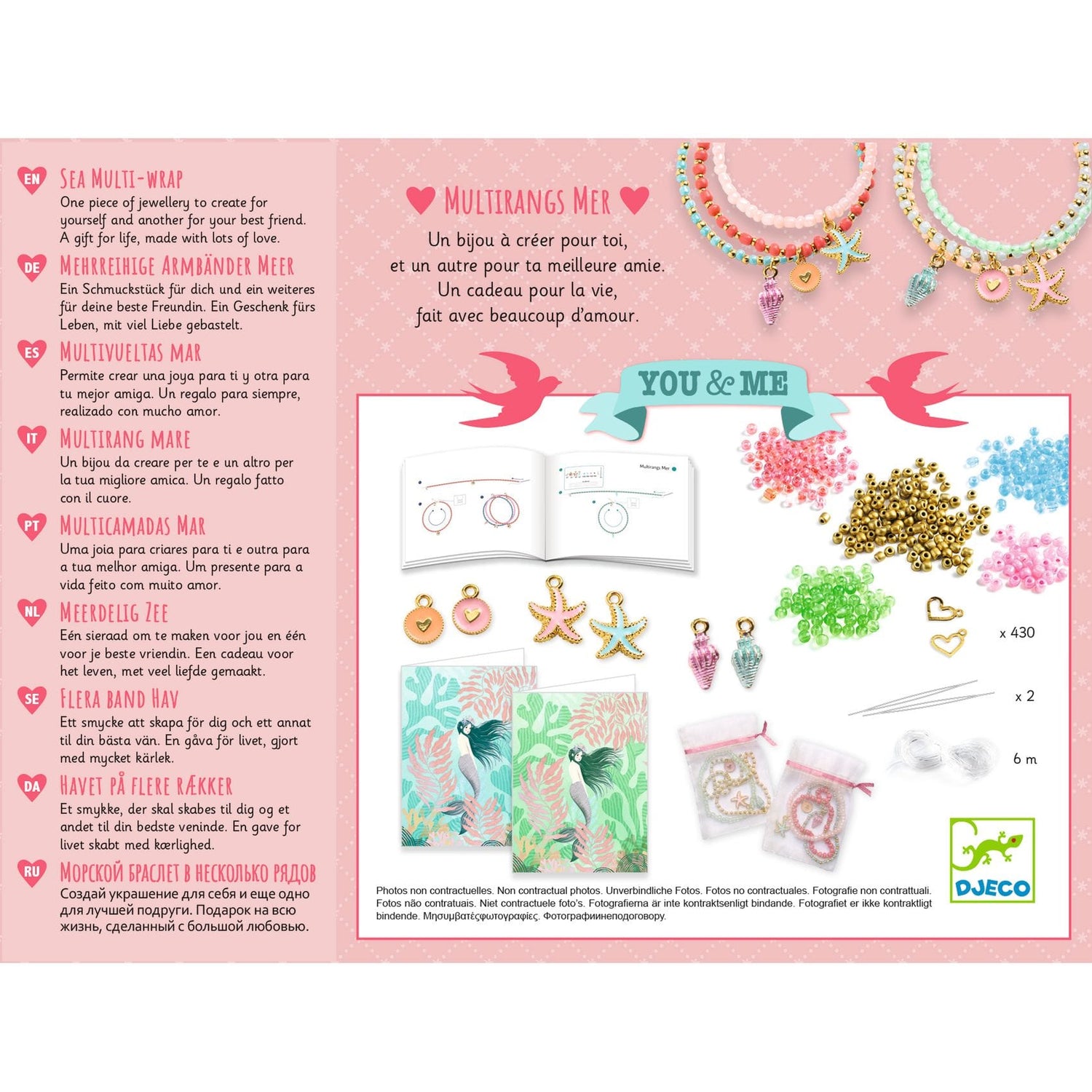 Bracelet kit, Sea Multi-wrap