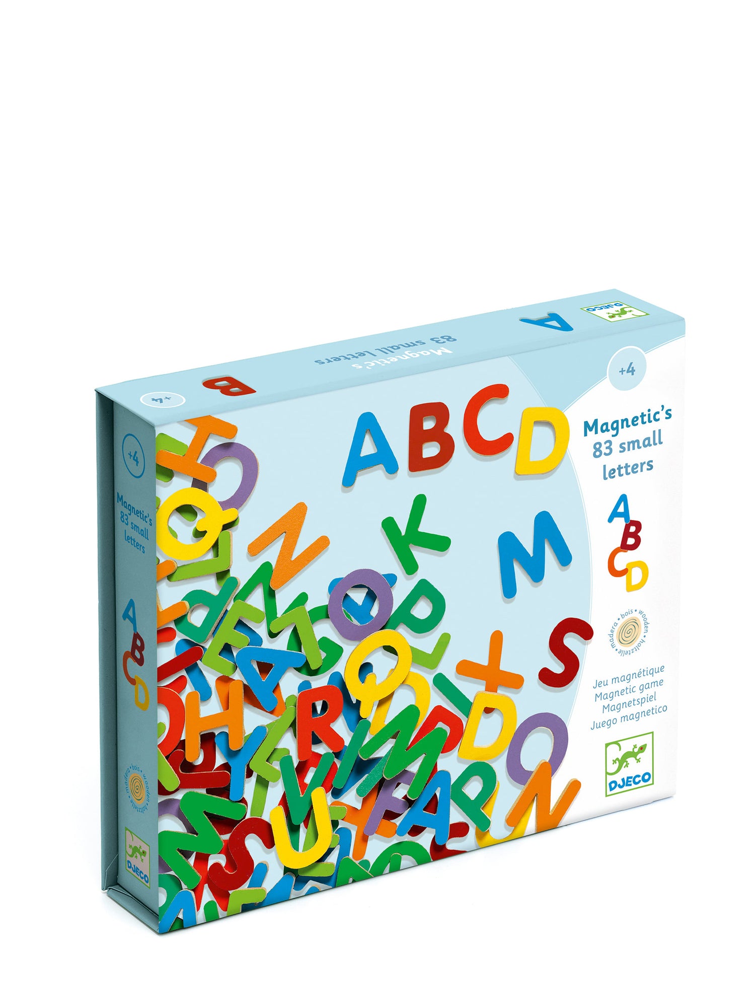 83 Wooden magnetic letters