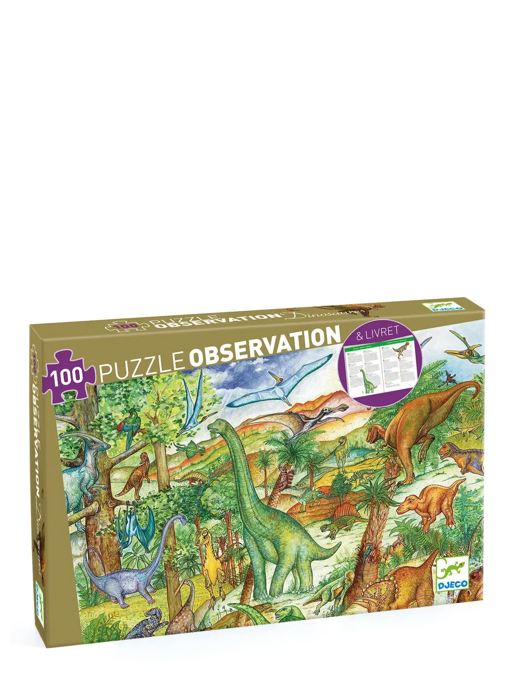 Dinosaur puzzle, 100 pieces