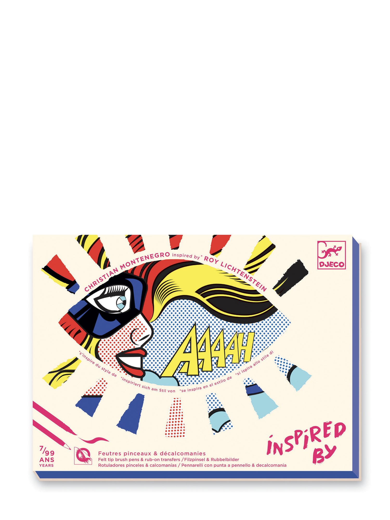 Superheroes Transfer and Colouring Kit - Inspired by Roy Lichtenstein