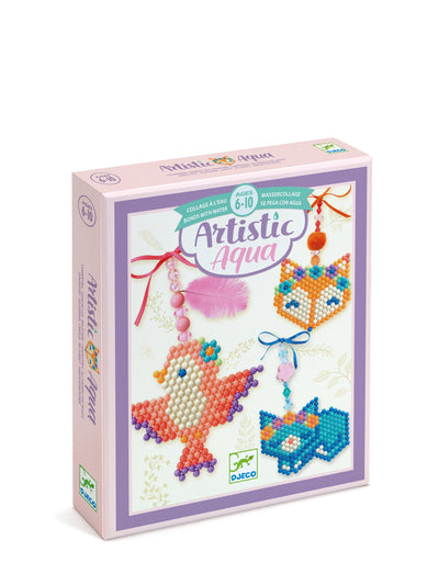 Artistic aqua beads set - Country charm