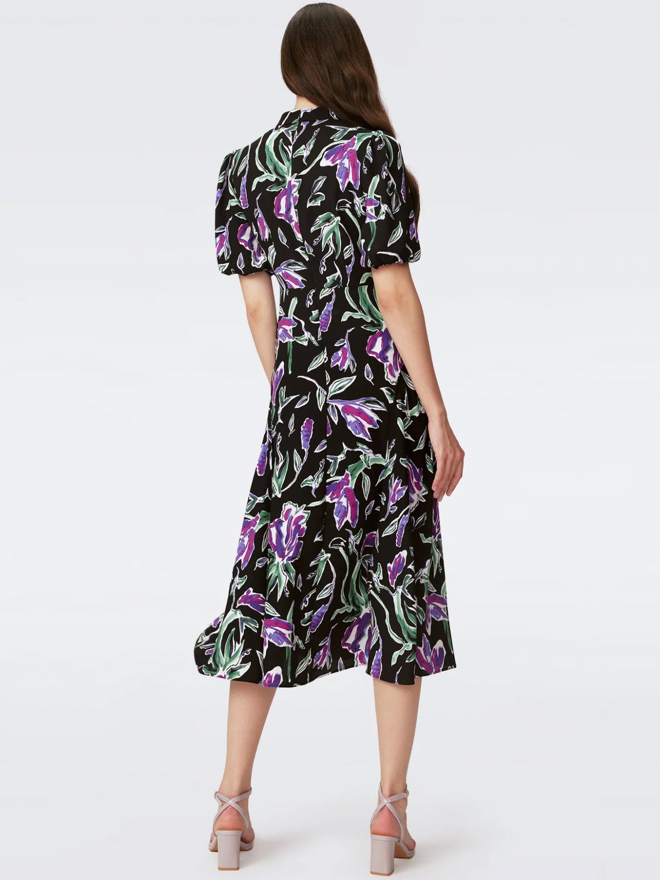 NELLA DRESS, TULIP FIELDS VIOLET LG