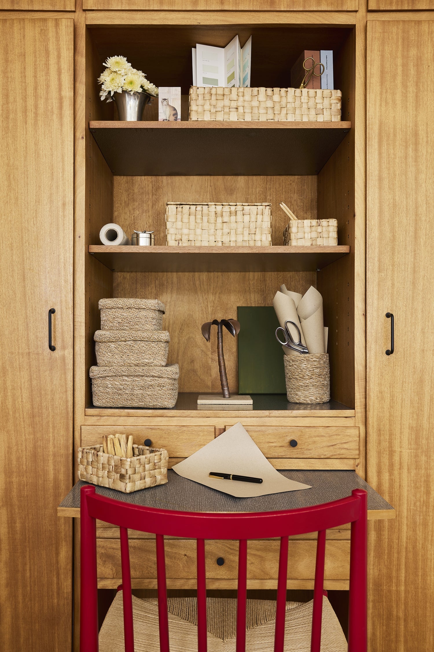 Lily panama box with lid, 2 sizes