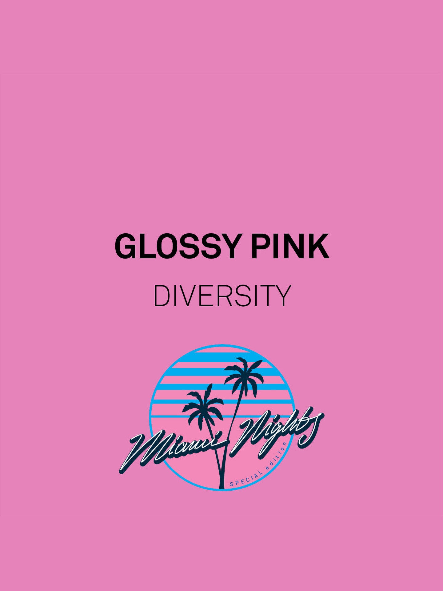Waving Lucky Cat, Miami Nights Glossy Pink (diversity)