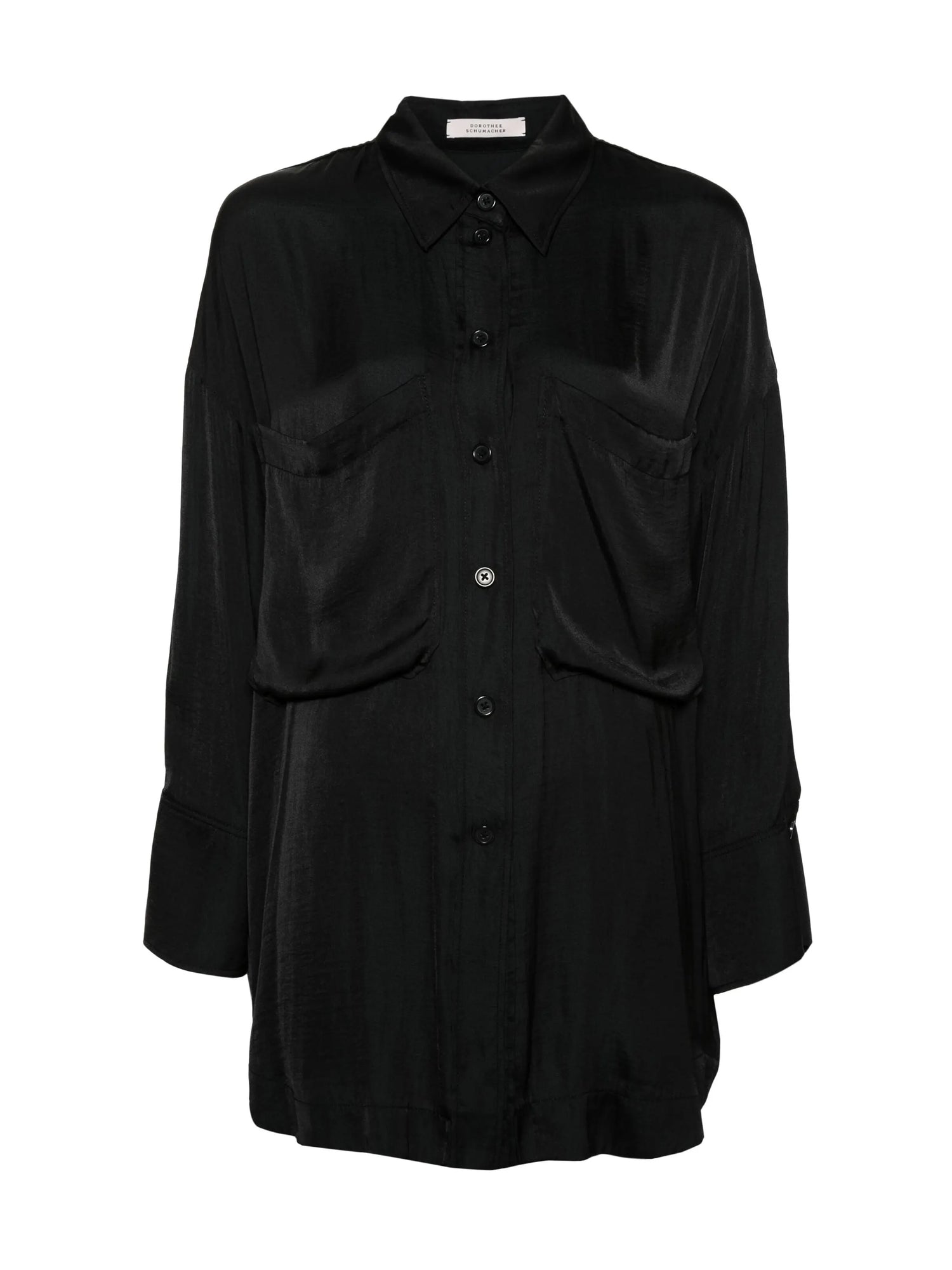 TRANSPARENT FANTASY blouse, black