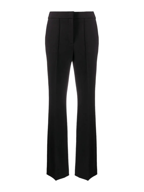 Bootcut trousers in Punto Milano, black