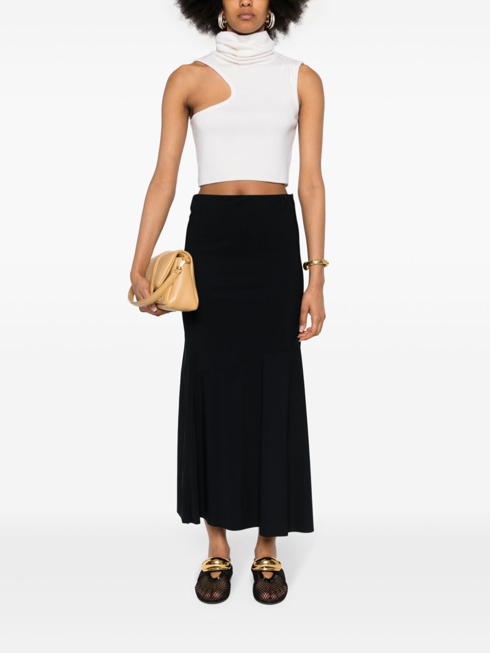 Elegant comfort skirt, black