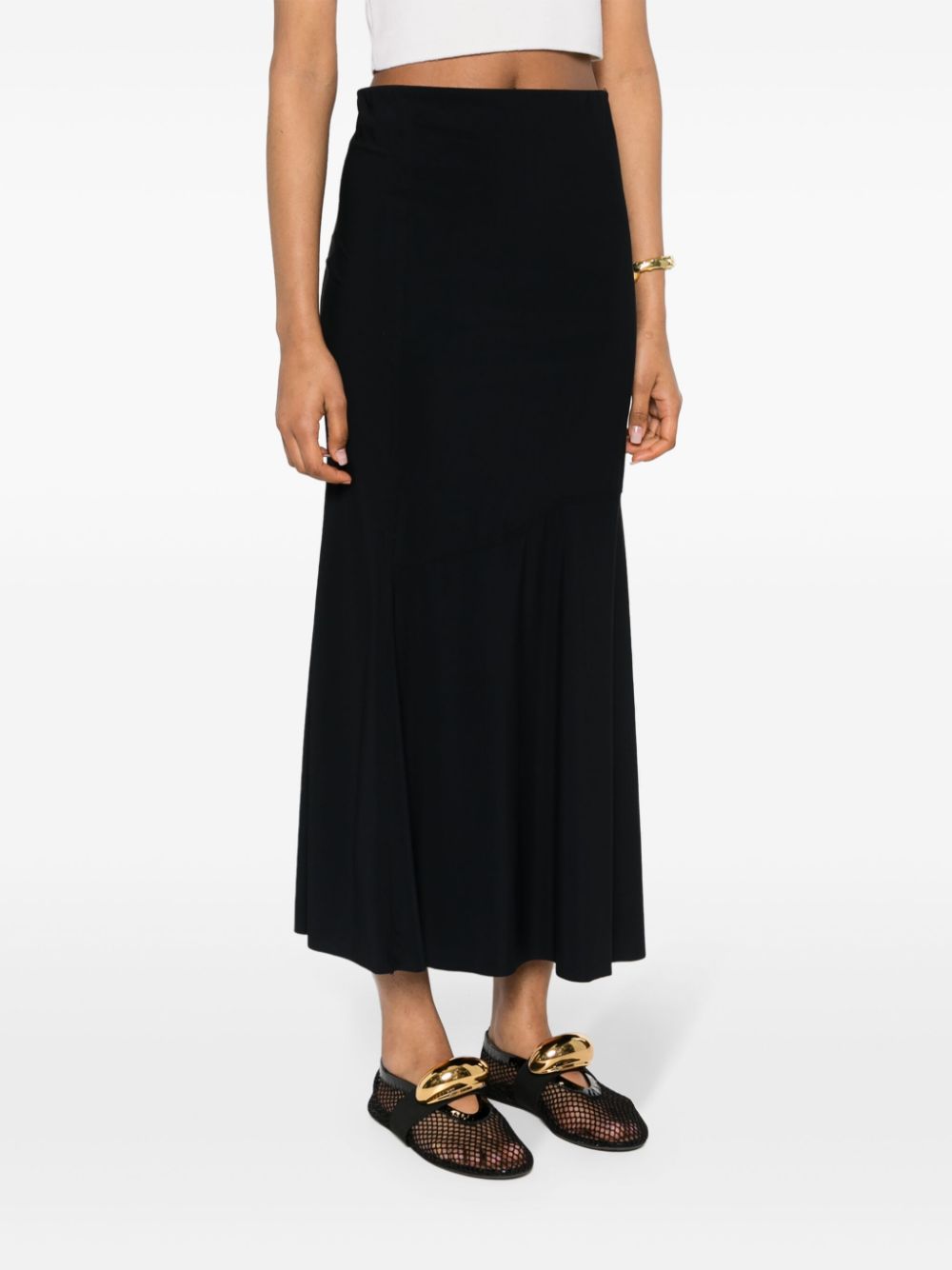 Elegant comfort skirt, black