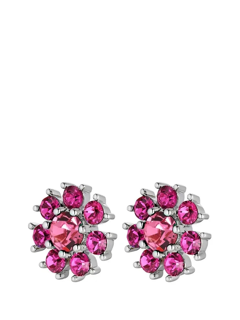 AUDE earrings, silver - pink