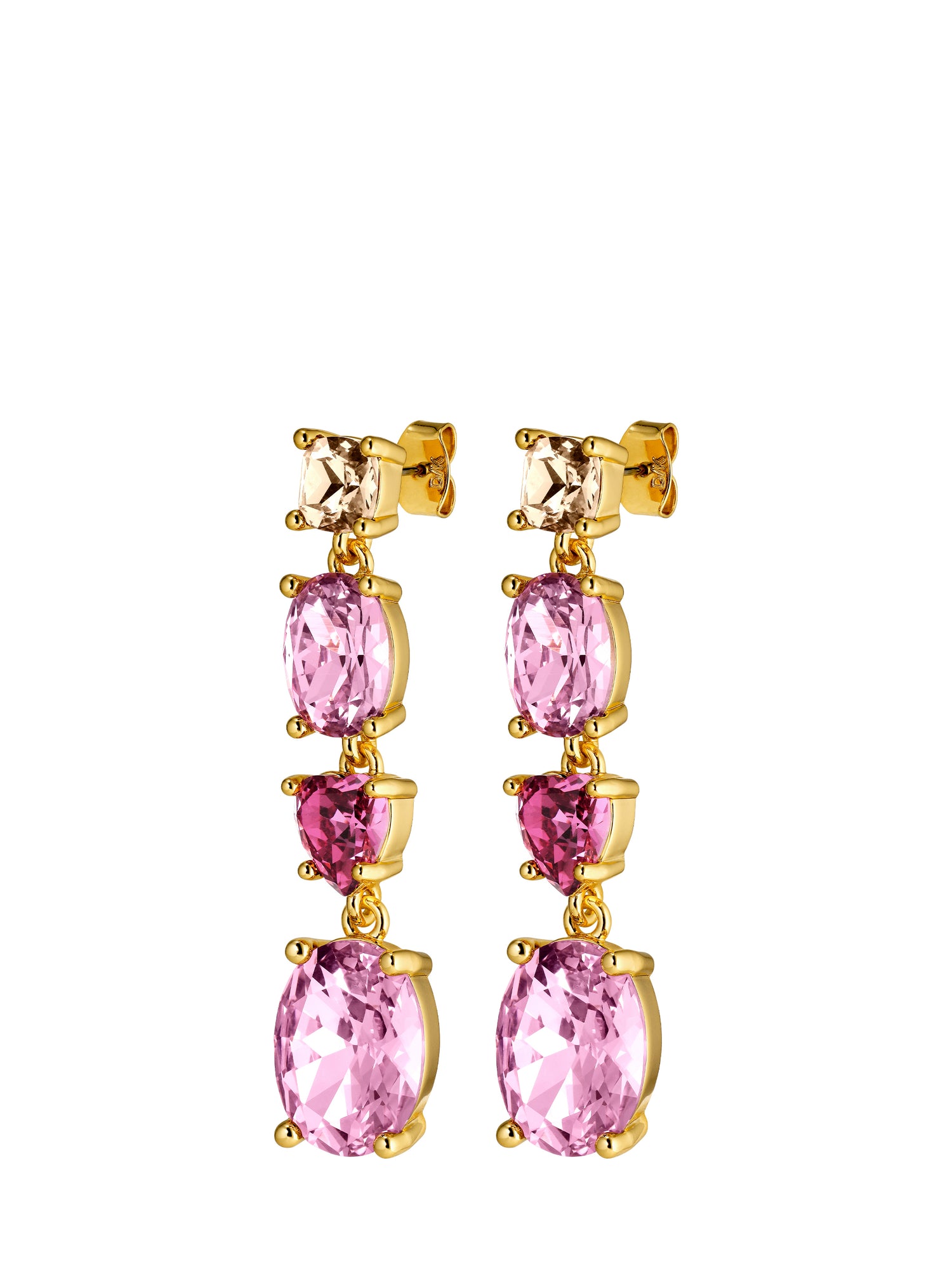 CARMEN earrings, gold - rose