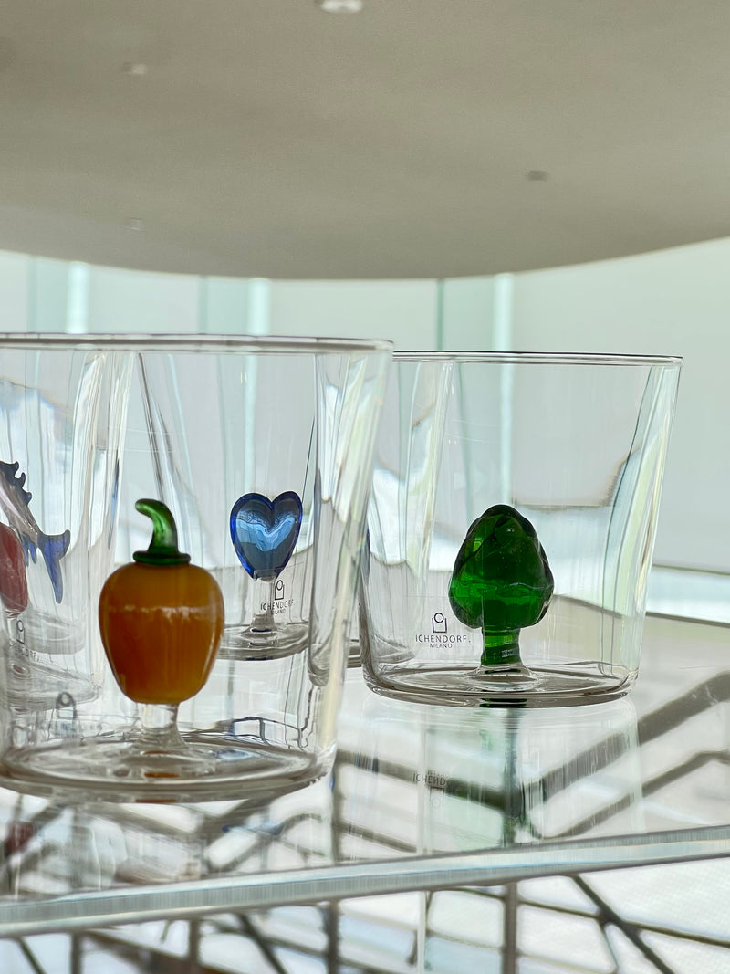 Artichoke Glass Tumbler, Vegetables Collection