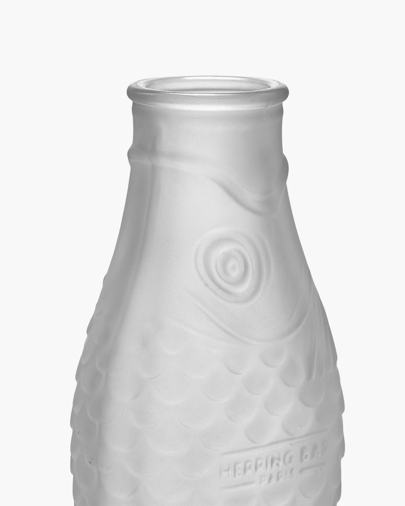 Fish & Fish bottle, frosted white
