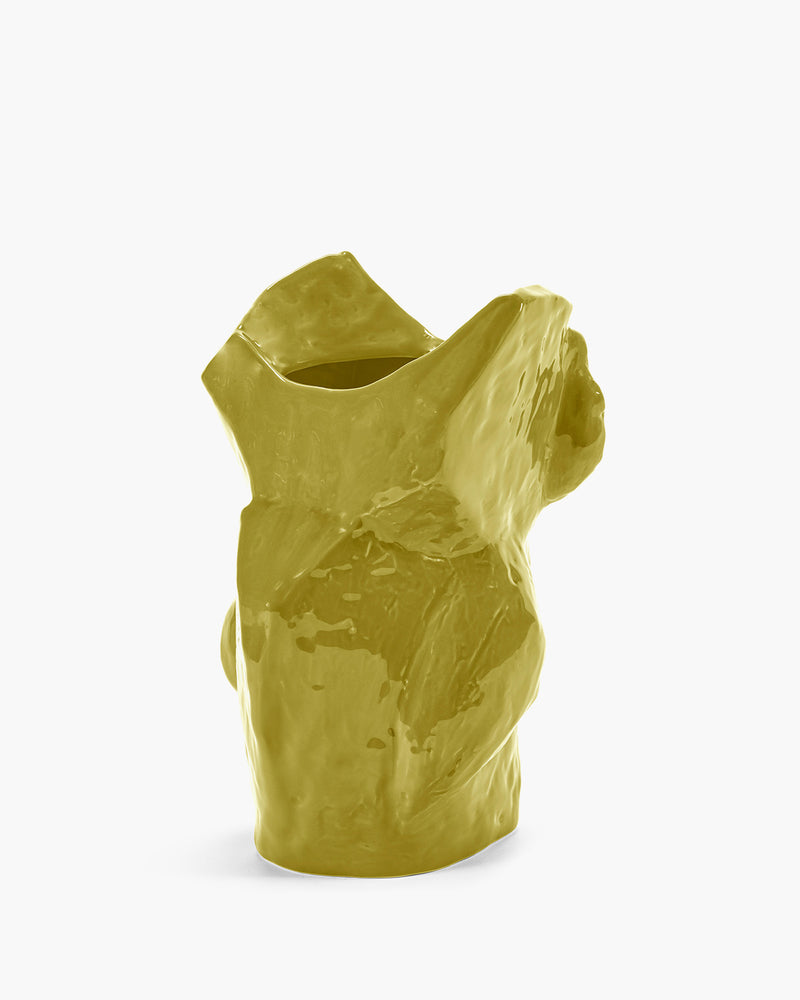 Owl vase, yellow (30cm)