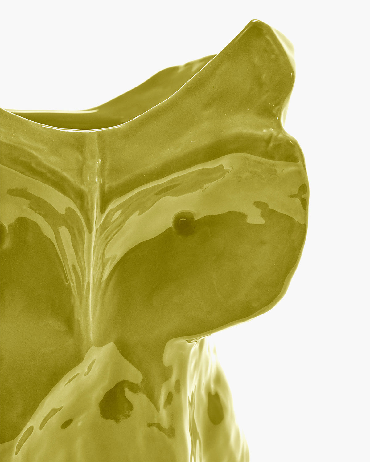 Owl vase, yellow (30cm)