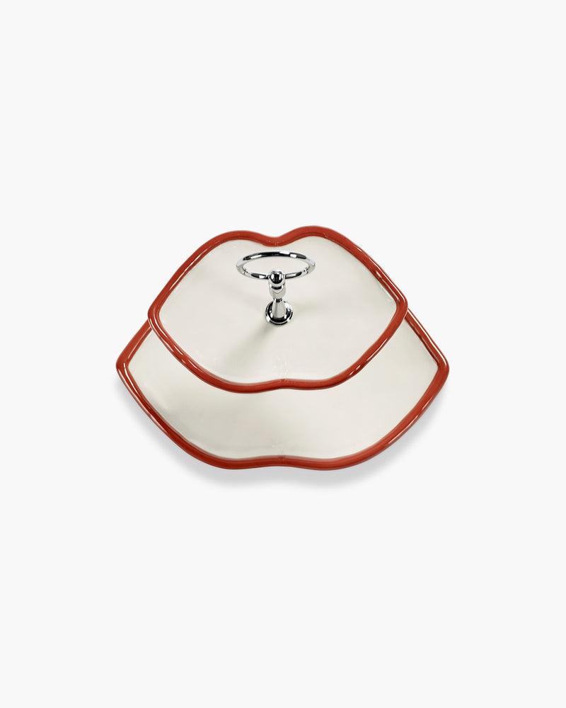Lips 2-tier cake stand (23,5cm)