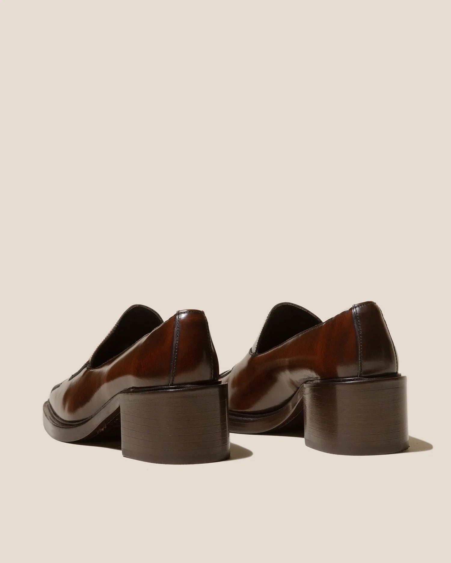 Guera Heeled Brushed loafers, brown