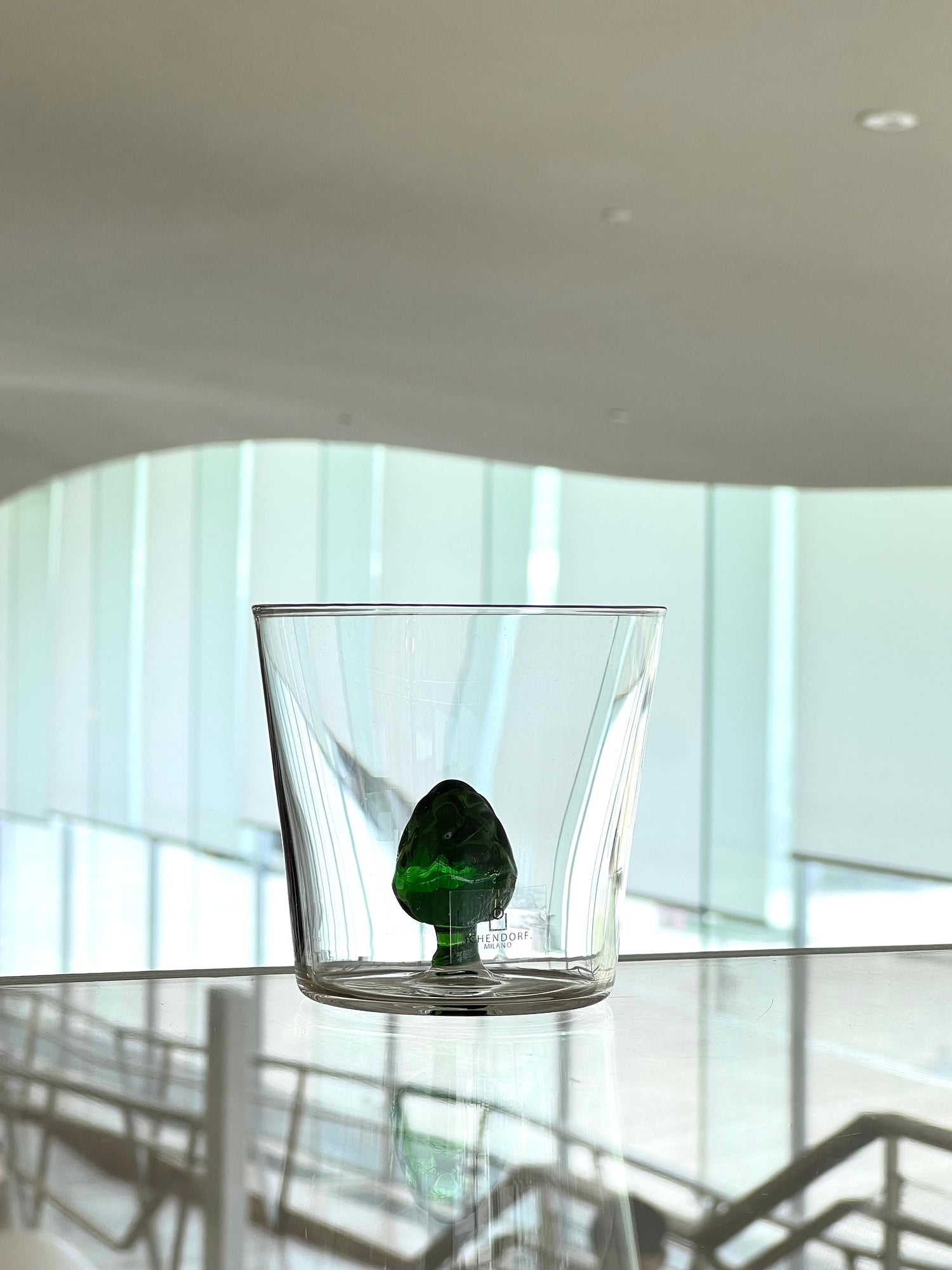 Artichoke Glass Tumbler, Vegetables Collection