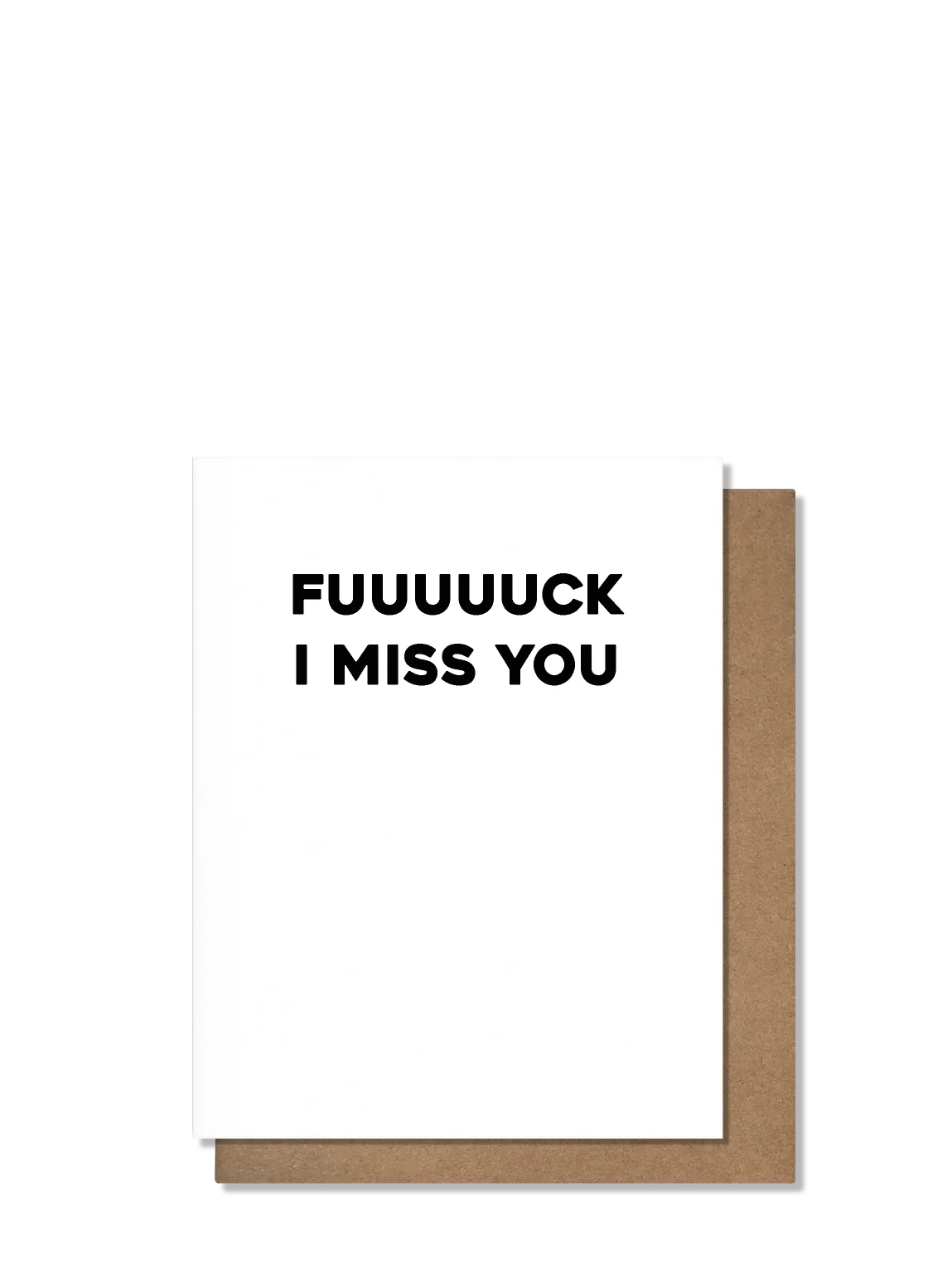 F I Miss You Love Card