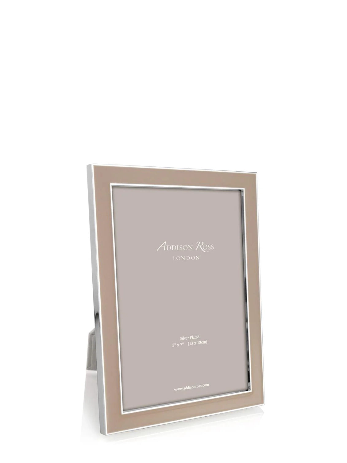 Enamel Picture Frame, cappuccino-silver (13 x 18 cm)