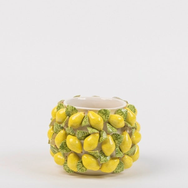 Fruit vase lemon (h13 d17cm)