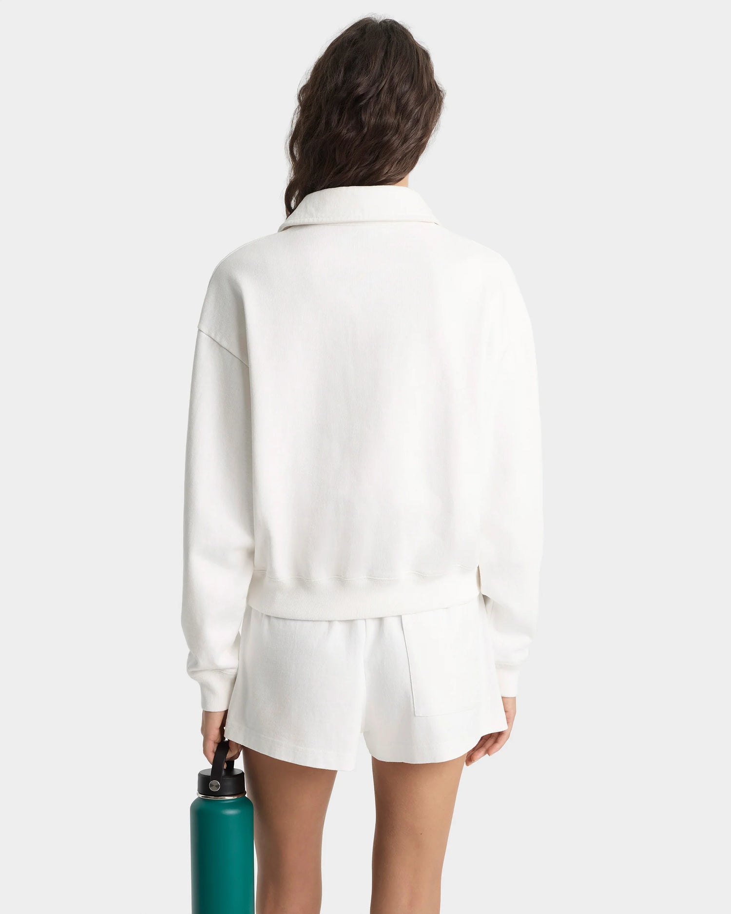 Syracuse embroidered polo, white