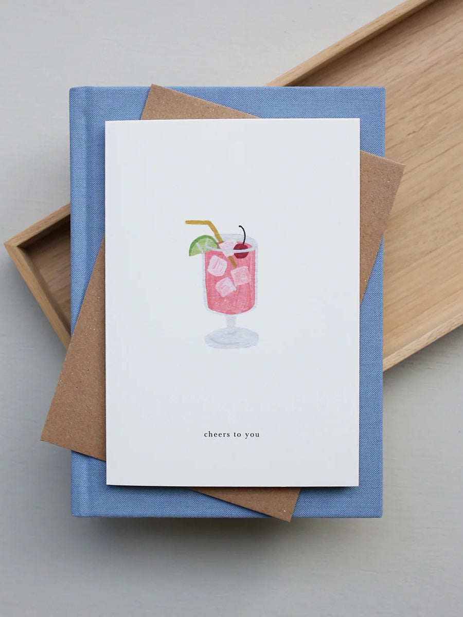 Cocktail (cheers to you) congratulations card