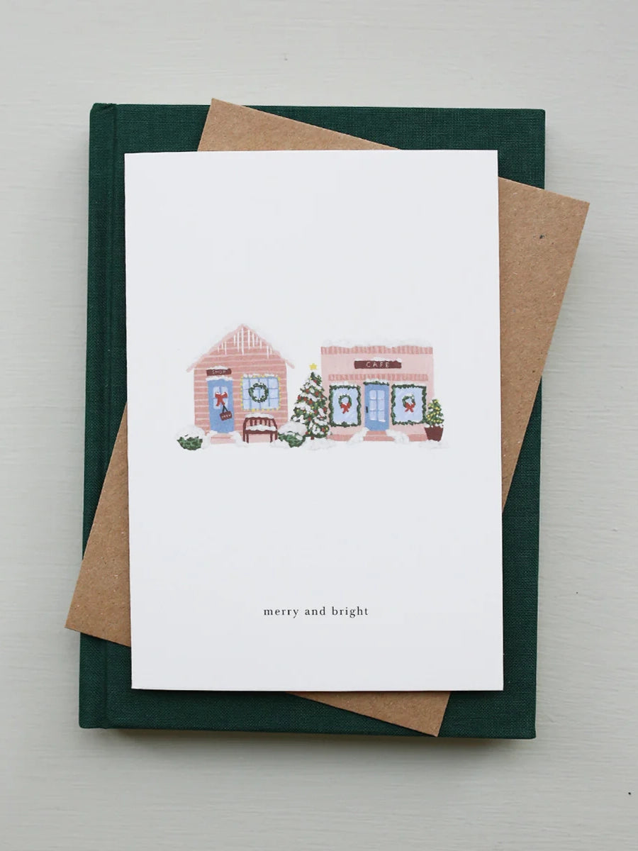 December street card (merry and bright Christmas card