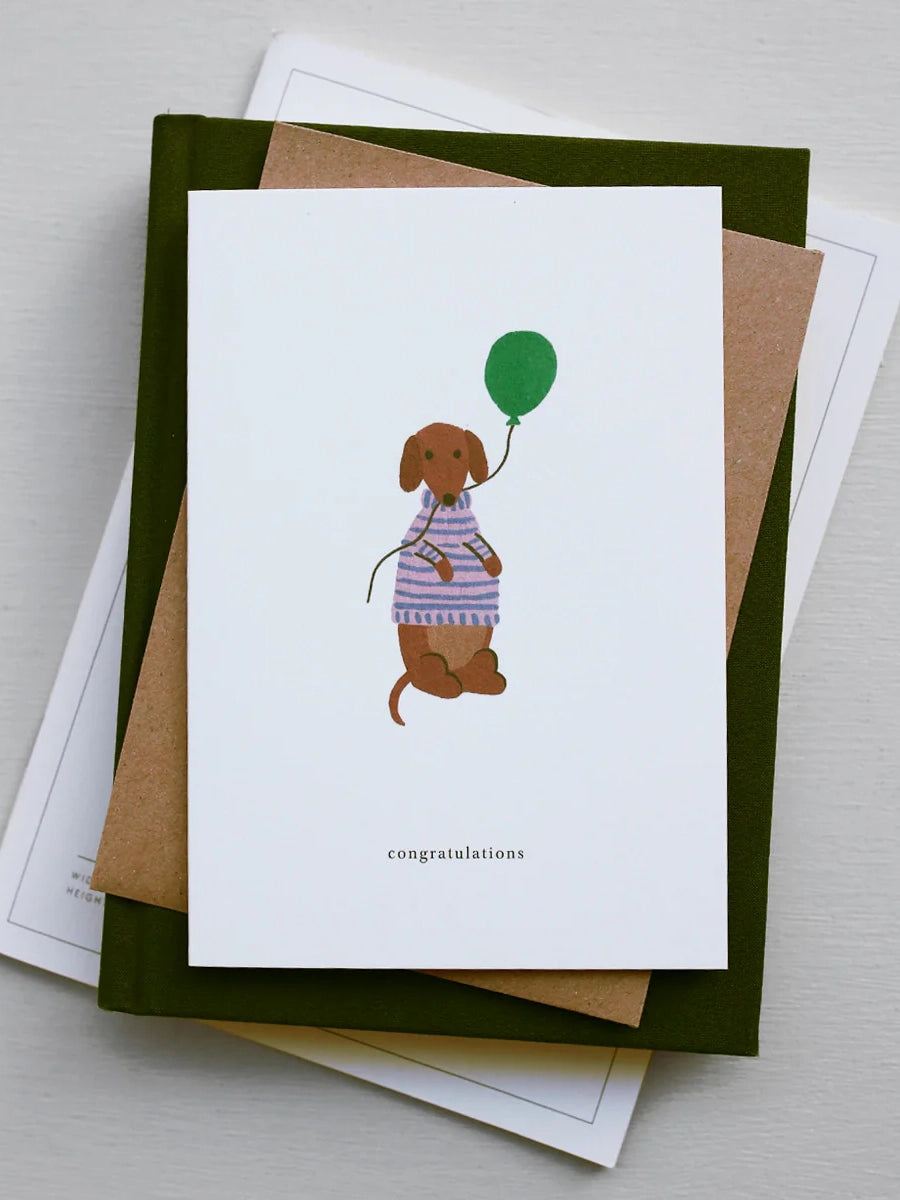 Celebration Dog (congratulations) congratulations card