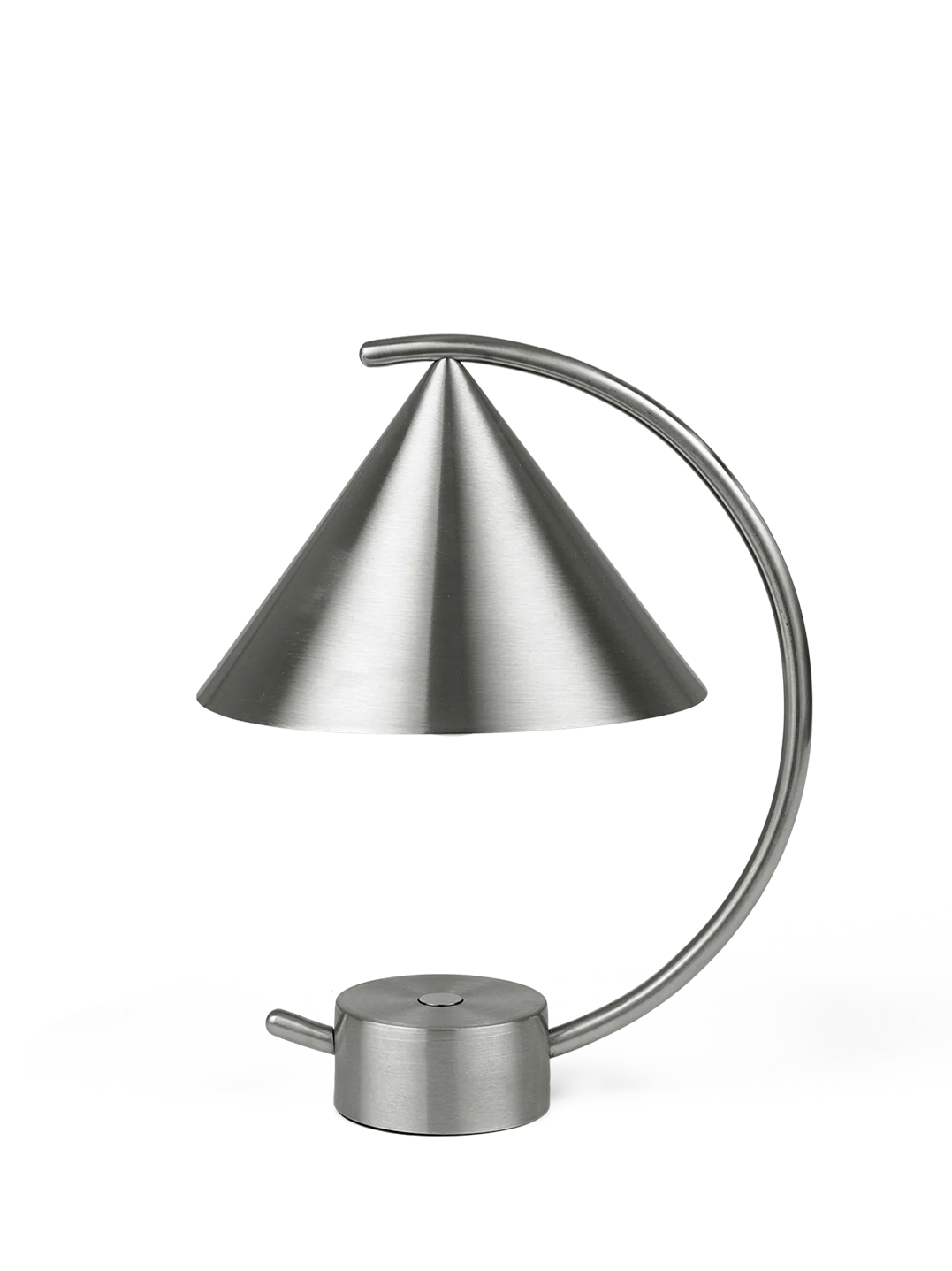 Portable lamp Meridian, stainless steel