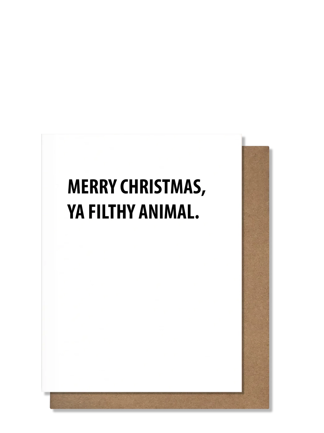 Filthy Animal Christmas Card