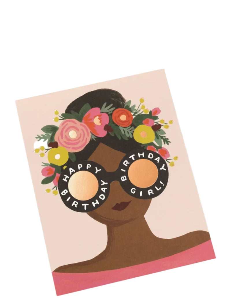 Flower Crown Birthday Girl, Birthday Card
