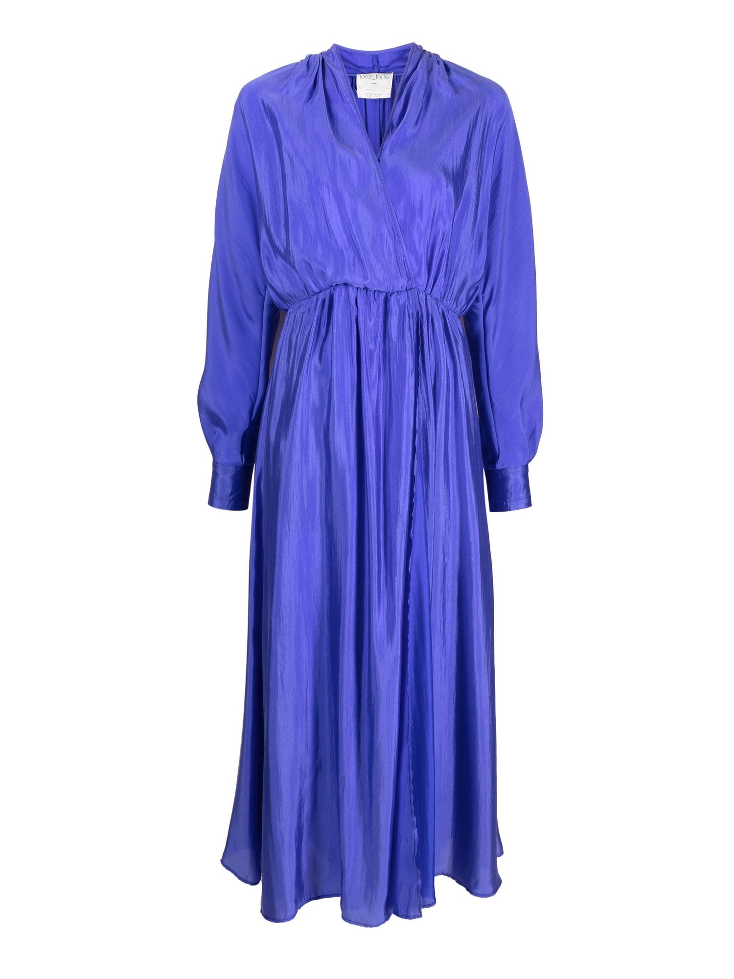 Contemporary habotai long dress, blue