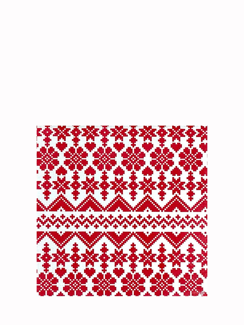 Christmas dinner napkins, Jaquard Rouge 2024 (40x40cm)