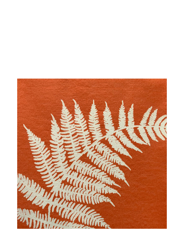Fern dinner napkins, orange (40x40cm)