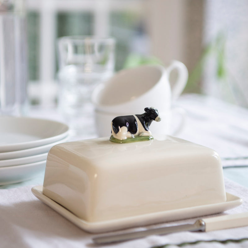 Cow butter dish