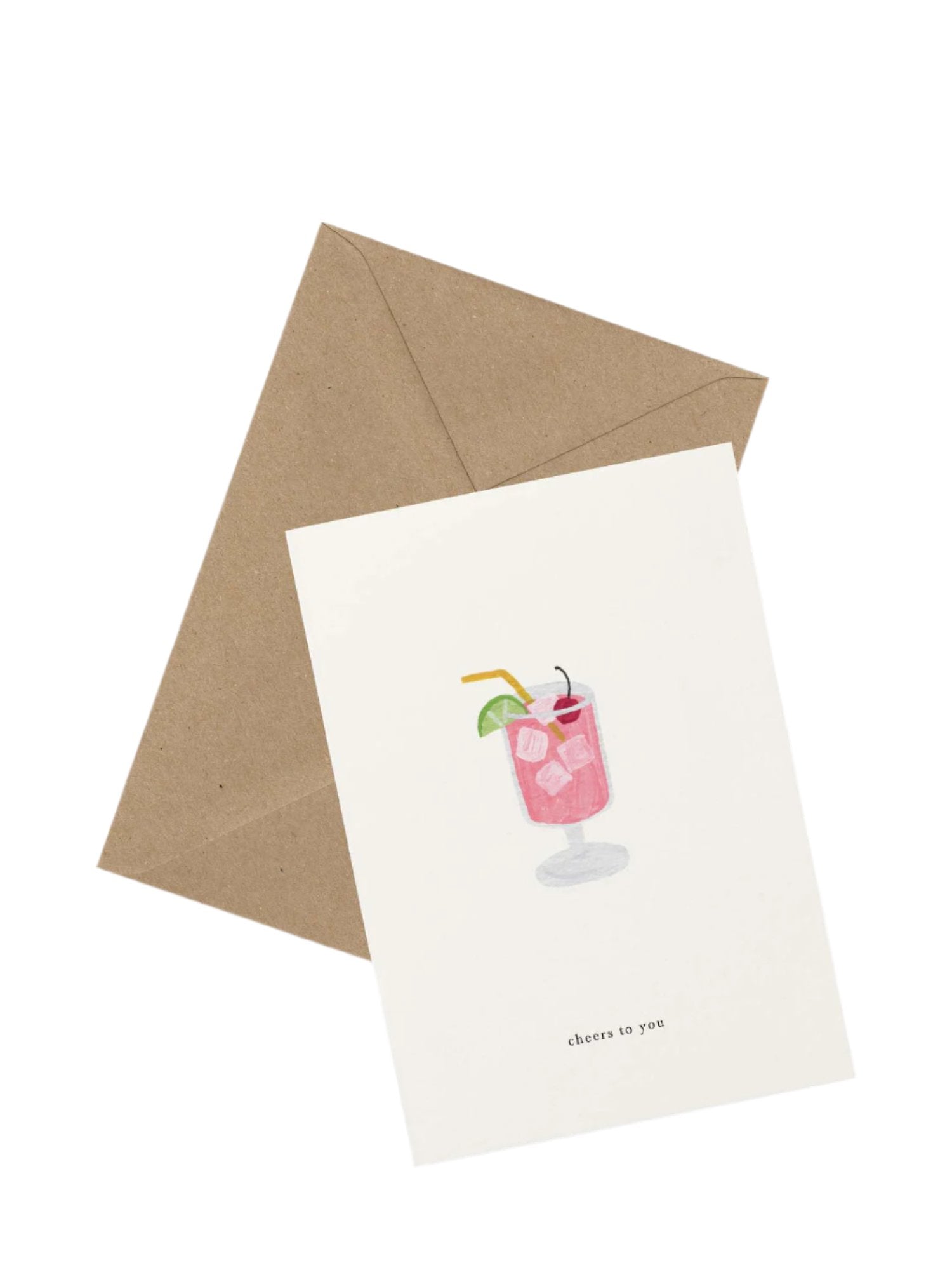 Cocktail (cheers to you) congratulations card