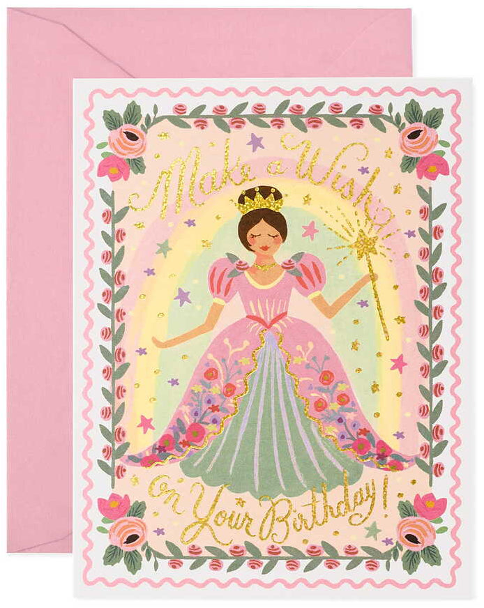 Make a wish! Princess fairy, birthday card