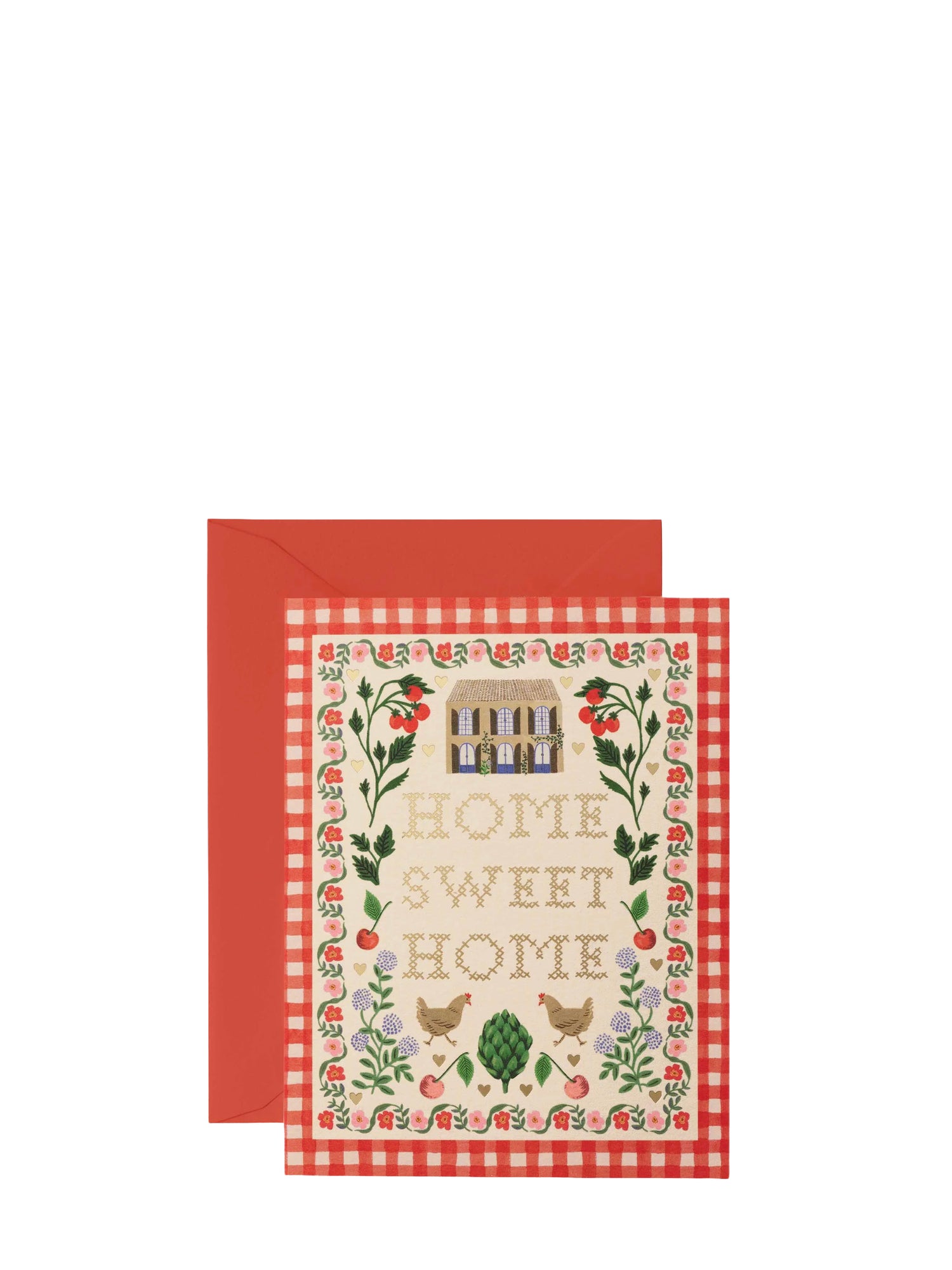 Home sweet embroidery new home card