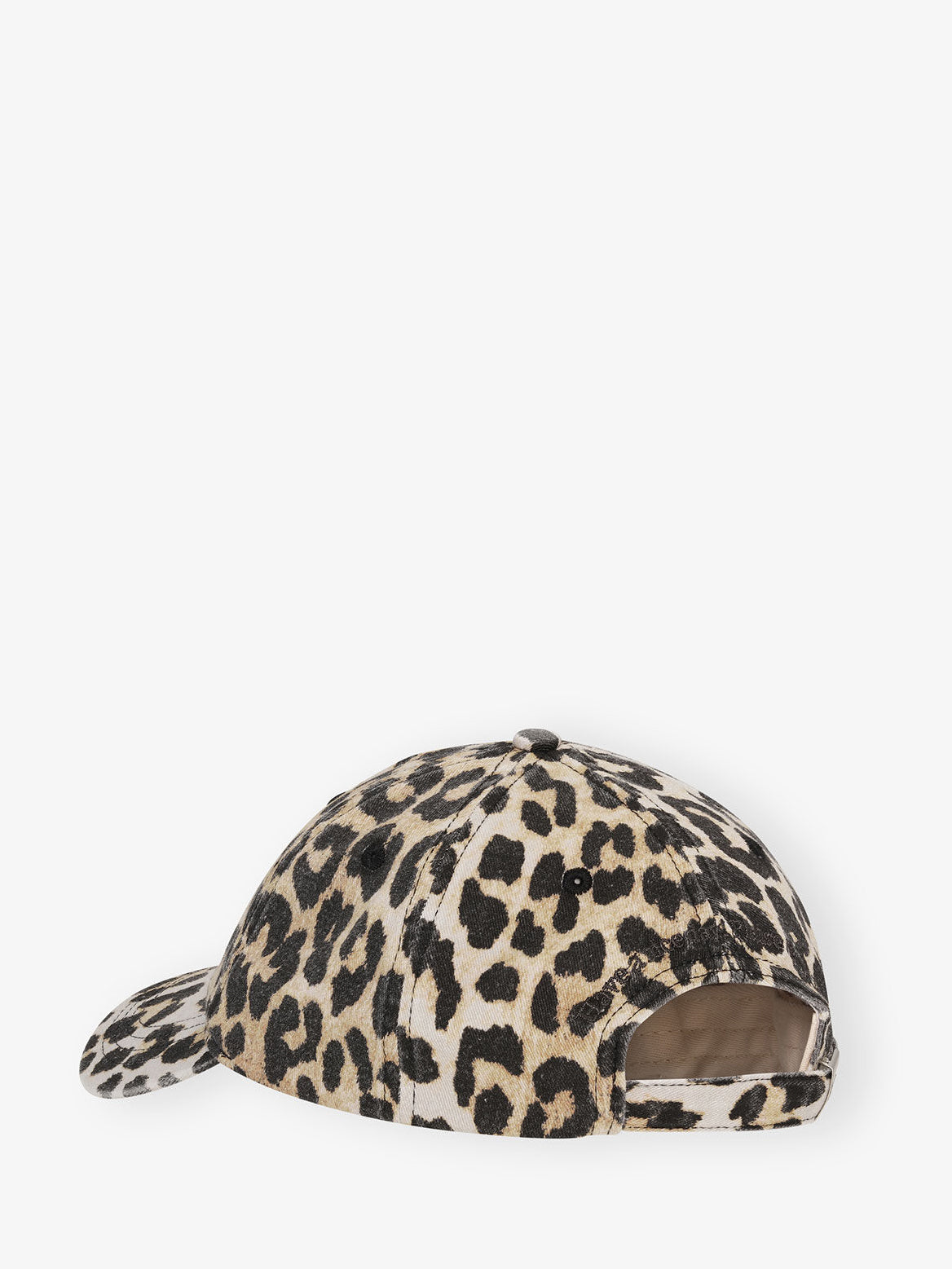 Washed Cotton Canvas Cap Leopard