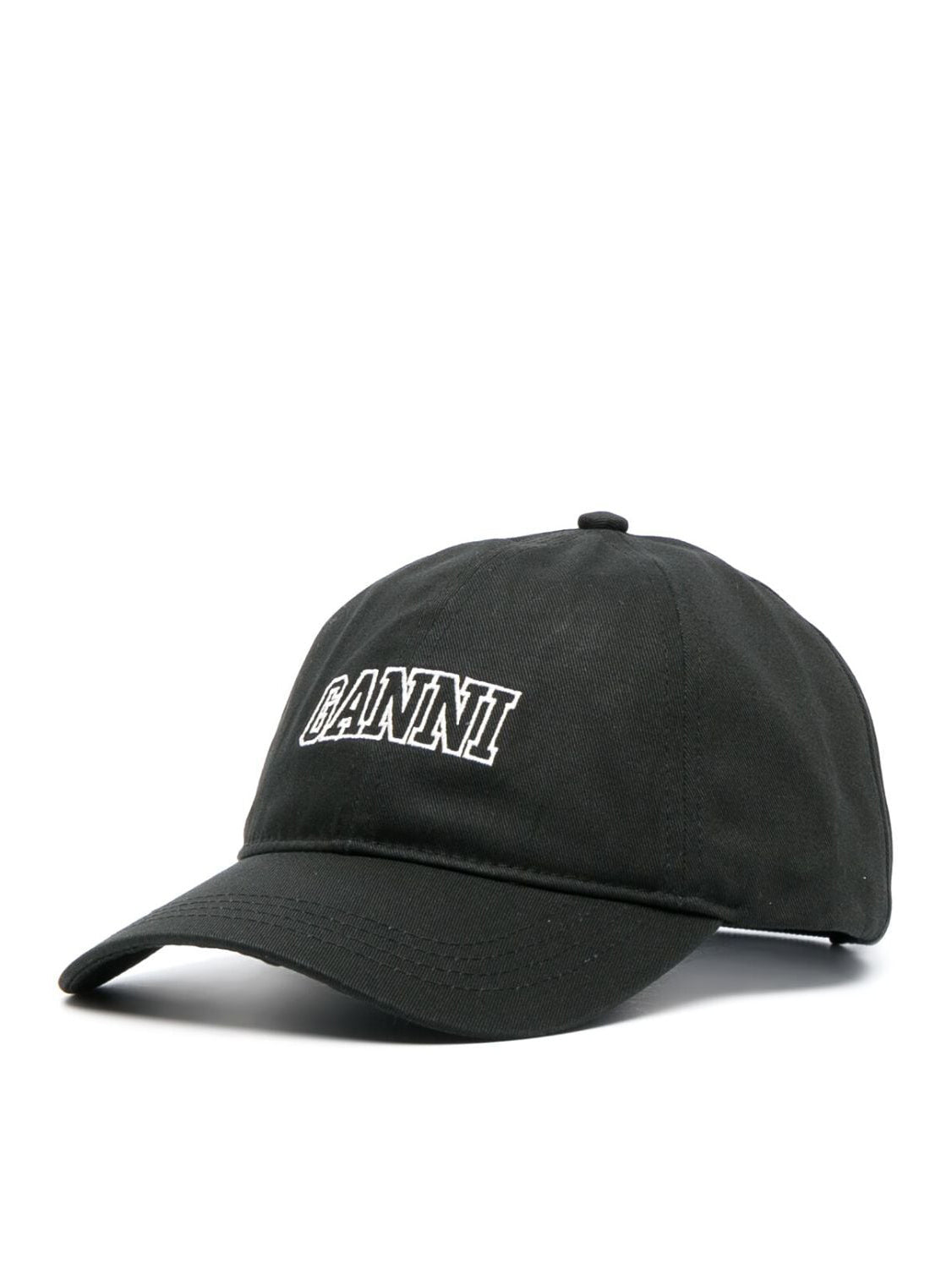 Ganni, Logo-embroidered cotton baseball cap