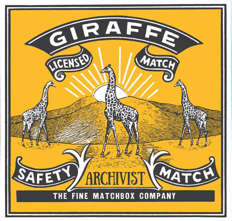 Giraffe yellow match box