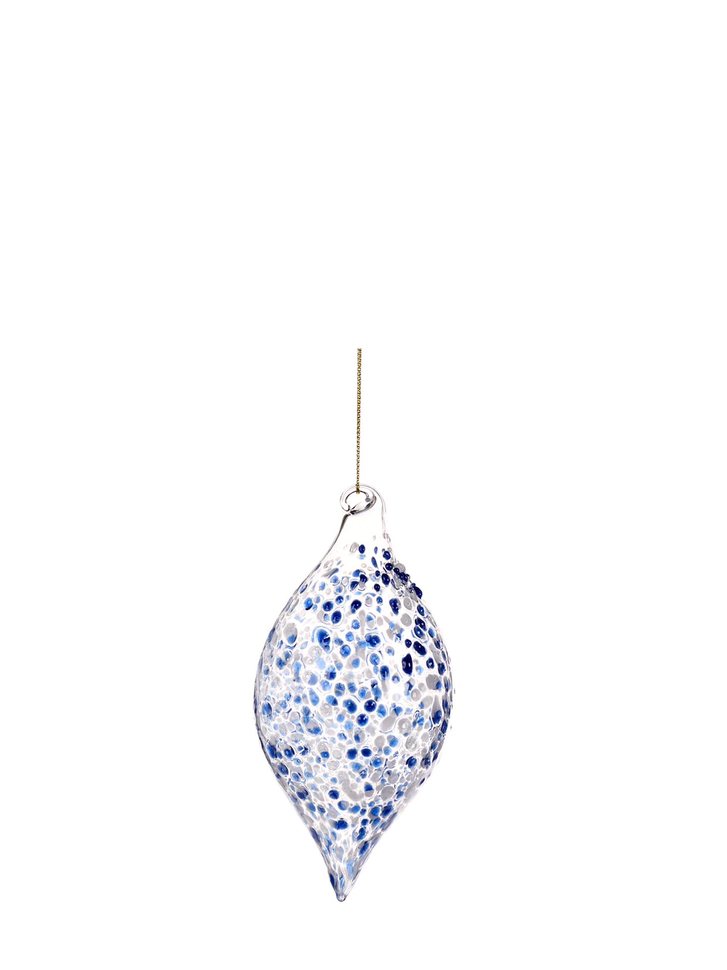 Dotted Glass Ornament, Droplet