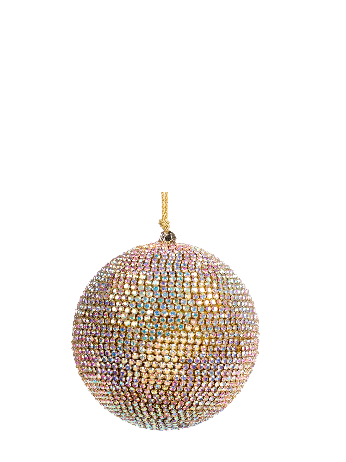 Jewel-Covered Iridescent Ball, Multicolor