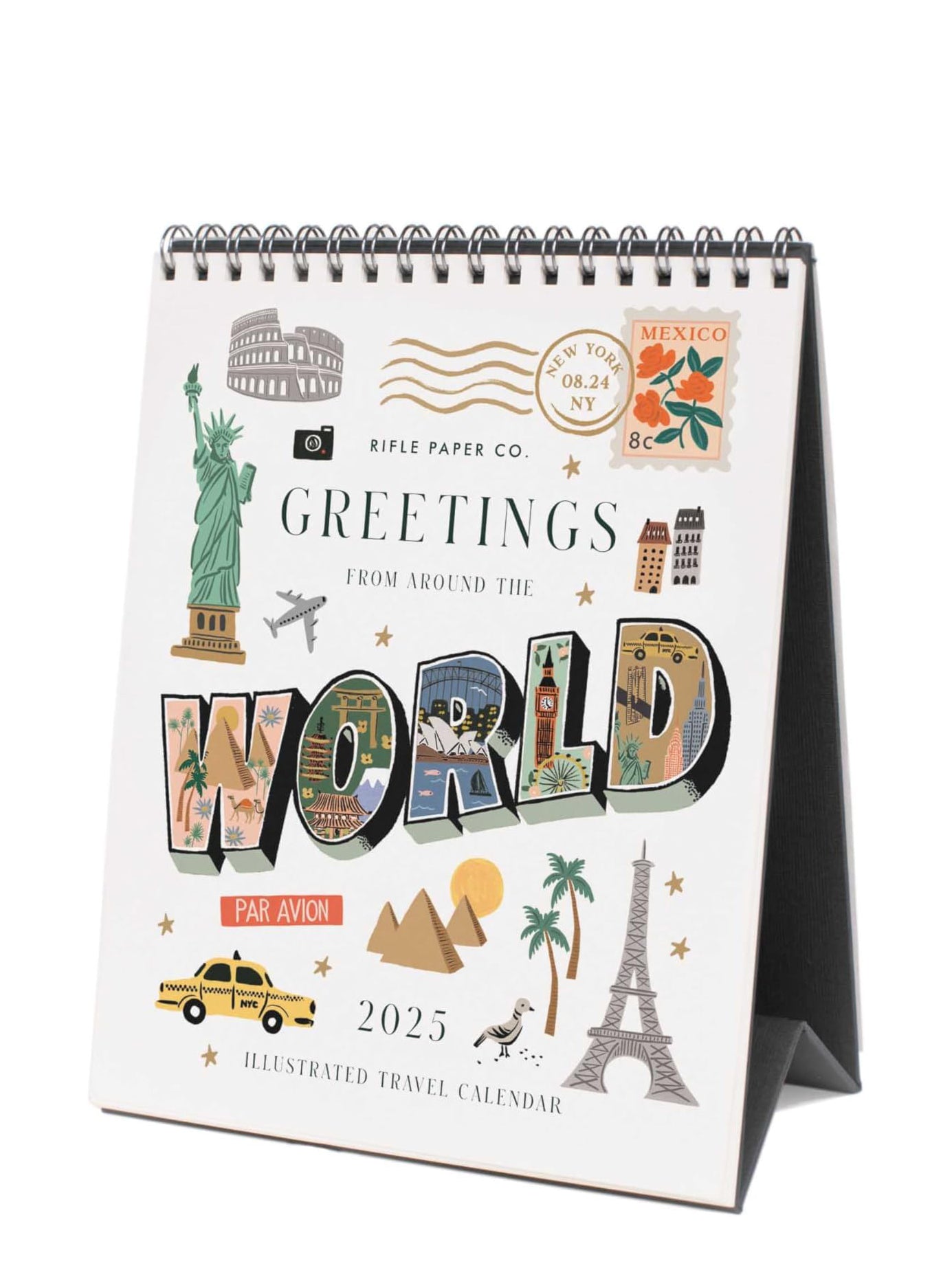 Greetings from Around the World 2025 Desk Calendar